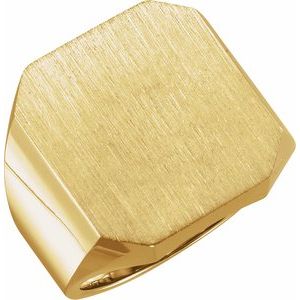 Octagon Signet Ring