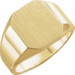 Octagon Signet Ring (Style 5669)