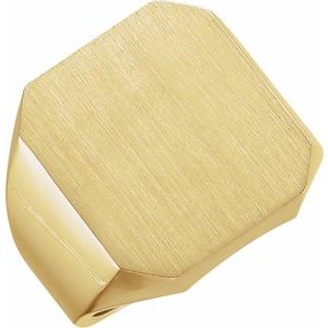 Octagon Signet Ring (Style 9128)