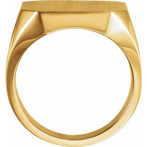 Octagon Signet Ring (Style 9128)