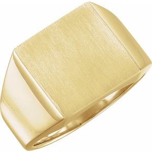 Square Signet Ring (Style 9591)