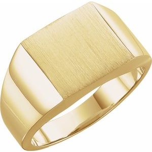 Square Signet Ring (Style 9602)