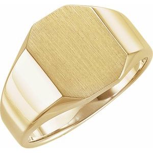 Octagon Signet Ring (Style 5669)