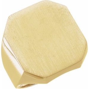 Octagon Signet Ring (Style 9128)