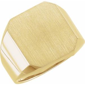 Octagon Signet Ring (Style 9128)