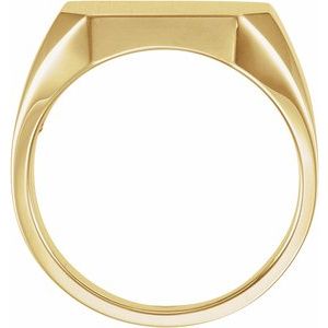 Octagon Signet Ring (Style 9128)