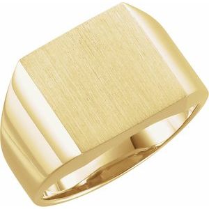 Square Signet Ring (Style 9602)