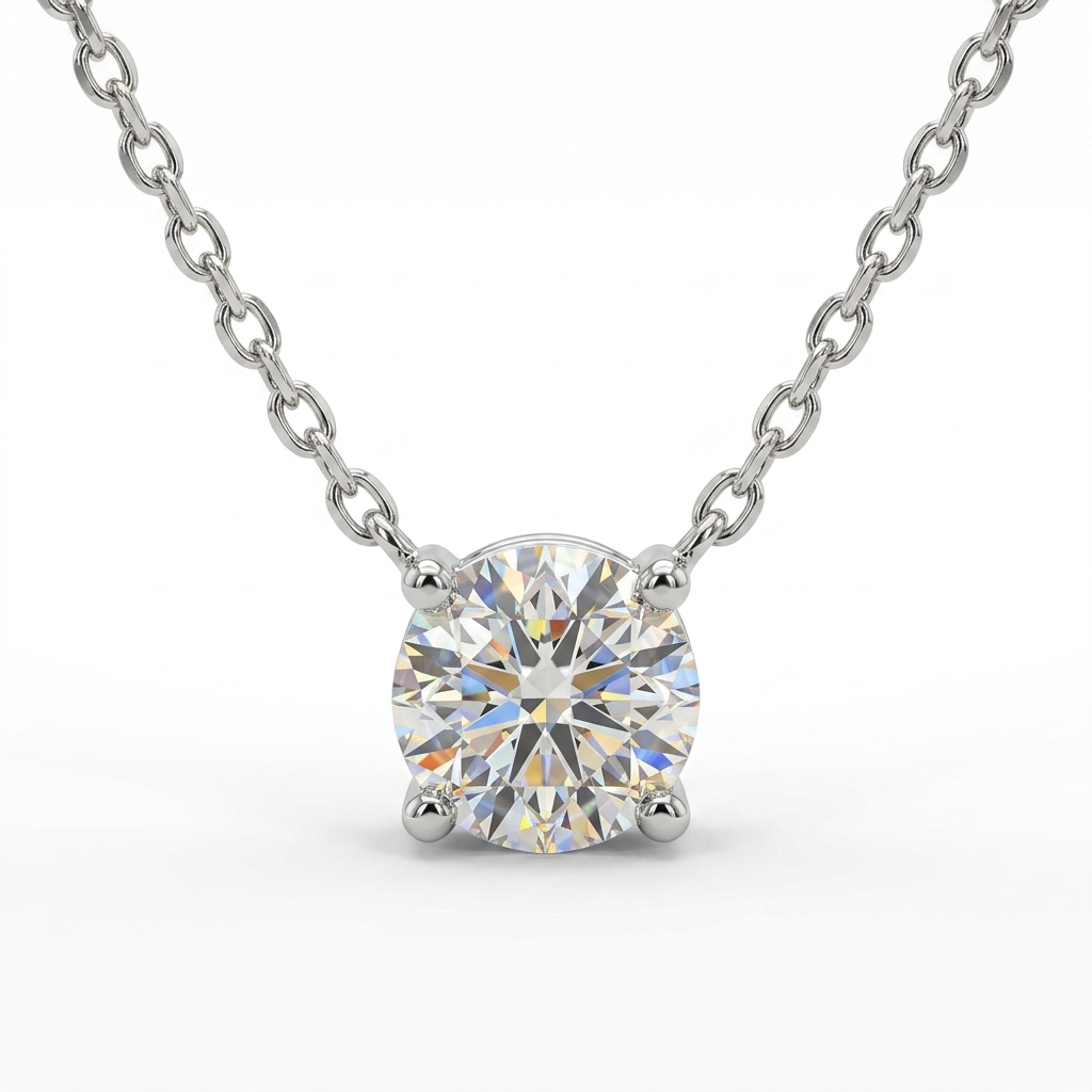 Lab-Grown Diamond Solitaire Pendant