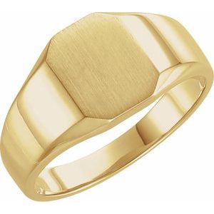 Octagon Signet Ring (Style 5669)