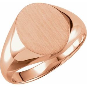 Oval Signet Ring (Style 9320)