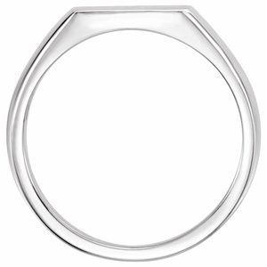 Rectangle Signet Ring (Style 9822)