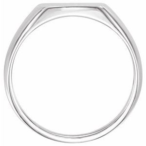 Rectangle Signet Ring (Style 9822)
