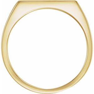 Rectangle Signet Ring (Style 9824)