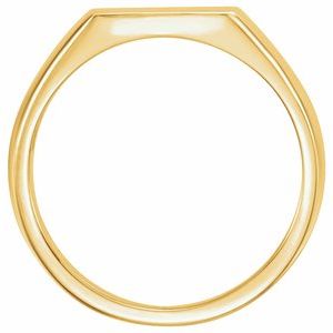 Rectangle Signet Ring (Style 9822)