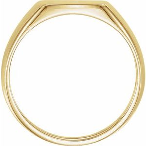 Rectangle Signet Ring (Style 9822)