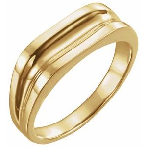 Grooved Bar Ring (Style 9614)