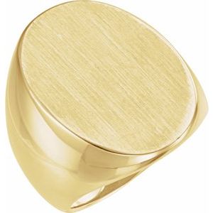 Oval Signet Ring (Style 9124)