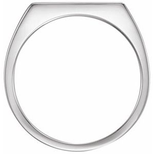 Rectangle Signet Ring (Style 9824)