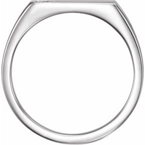 Rectangle Signet Ring (Style 9830)