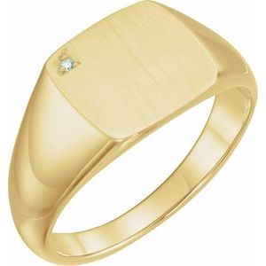 Square Signet Ring (Style 9832)