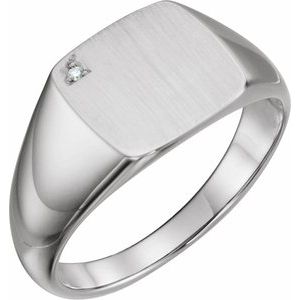 Square Signet Ring (Style 9832)