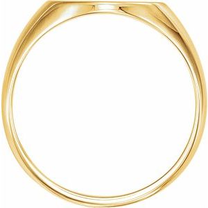 Oval Signet Ring (Style 9833)