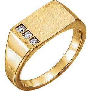 Rectangle Signet Ring (Style 9830)