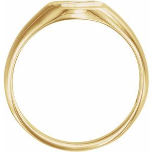 Oval Signet Ring (Style 9840)