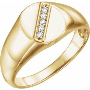 Oval Signet Ring (Style 9840)