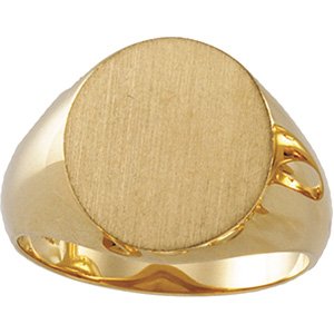 Oval Signet Ring (Style 9600)