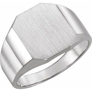 Octagon Signet Ring