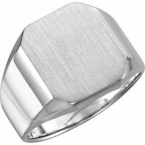 Octagon Signet Ring