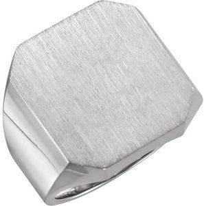 Octagon Signet Ring