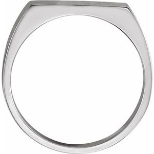 Rectangle Signet Ring (Style 9468)