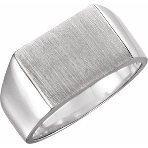 Rectangle Signet Ring (Style 9468)