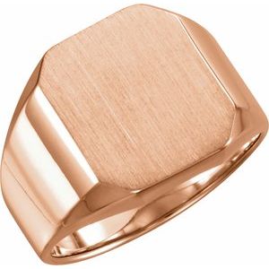 Octagon Signet Ring