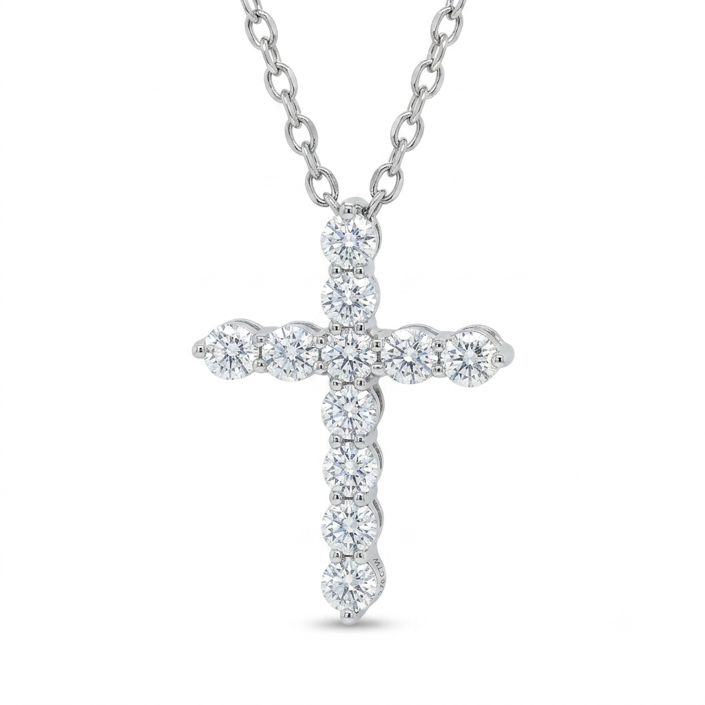 Diamond Cross Pendant 0.75ct