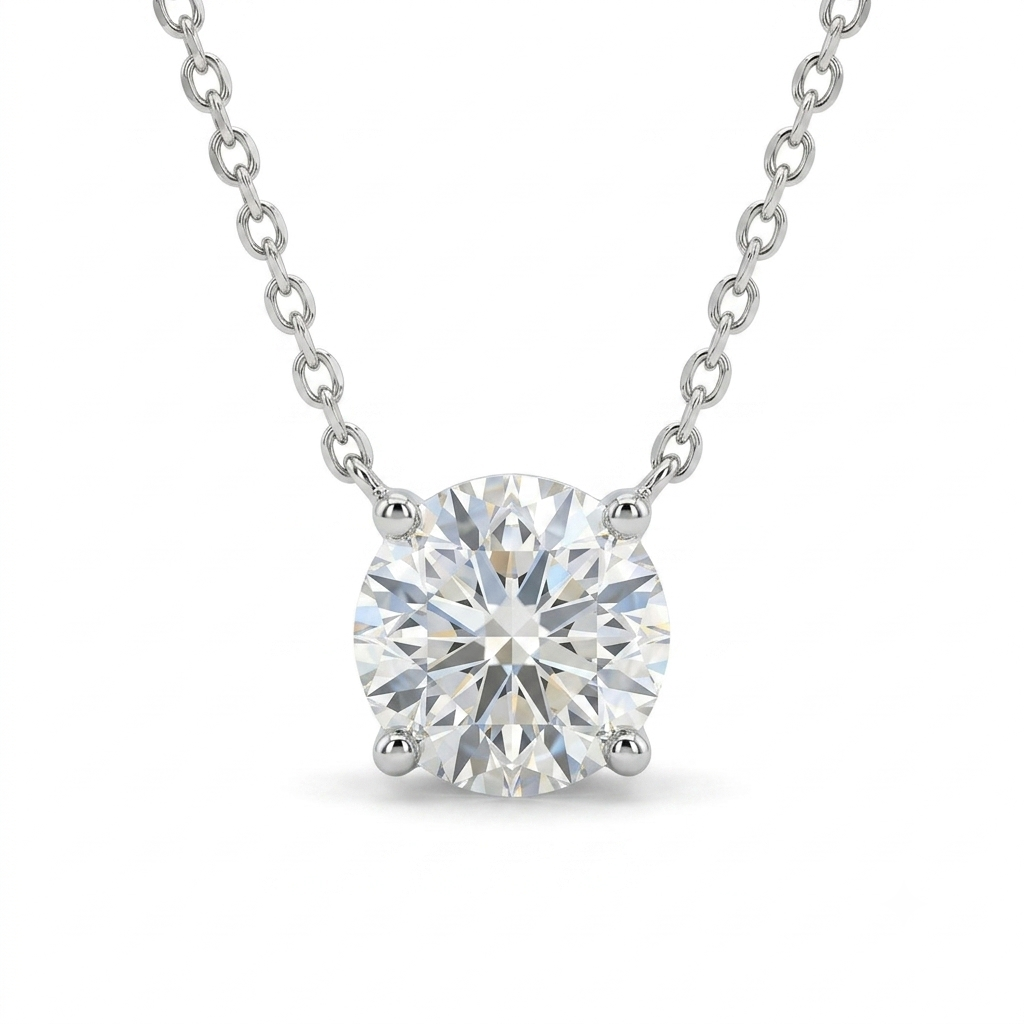Lab-Grown Diamond Solitaire Pendant