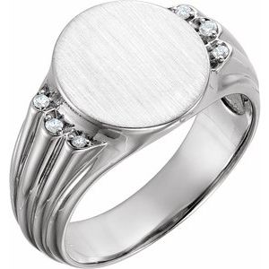Oval Signet Ring (Style 9843)