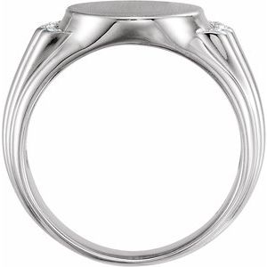 Oval Signet Ring (Style 9843)