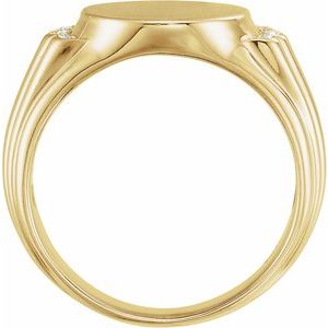 Oval Signet Ring (Style 9843)