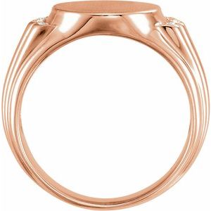 Oval Signet Ring (Style 9843)