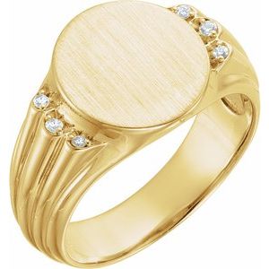 Oval Signet Ring (Style 9843)