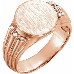 Oval Signet Ring (Style 9843)