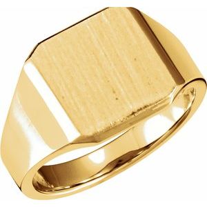 Octagon Signet Ring (Style 9453)