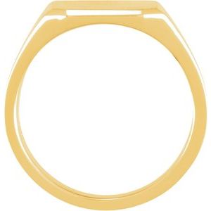 Octagon Signet Ring (Style 9453)