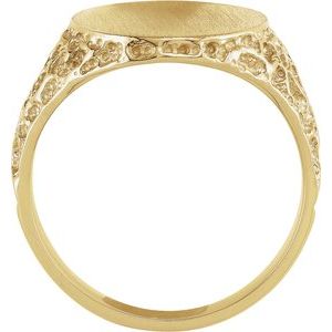 Oval Signet Ring (Style 9443)