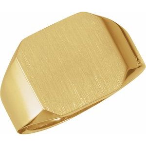 Octagon Signet Ring (Style 9452)
