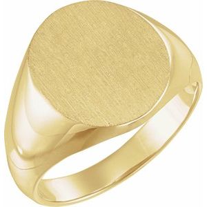 Oval Signet Ring (Style 9320)