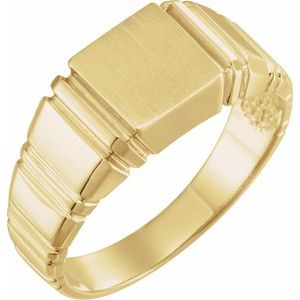 Square Signet Ring (Style 9302)